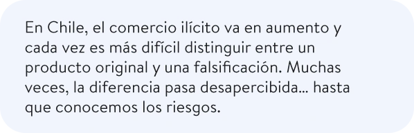 En Chile, el comercio ilícito va en aumento...